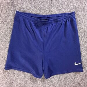 Vintage Nike Men's Mesh Shorts Blue Athletic Running Gym Workout Basketball USA